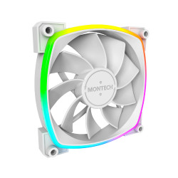 Montech вентилатор RX120 PWM, REVERSE Fan, 120mm, ARGB, White Montech вентилатор RX120 PWM, REVERSE Fan, 120mm, ARGB, White