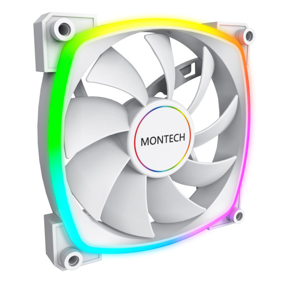 Montech вентилатор AX140 PWM, Fan 140mm, ARGB, White Montech вентилатор AX140 PWM, Fan 140mm, ARGB, White