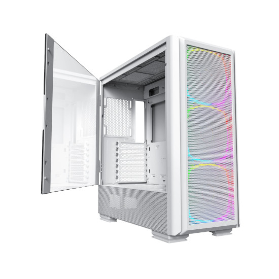 Montech кутия SKY TWO GX, Mid-tower Case, TG, 3x140mm ARGB Fans, White Montech кутия SKY TWO GX, Mid-tower Case, TG, 3x140mm ARGB Fans, White