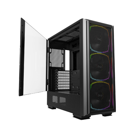 Montech кутия SKY TWO GX, Mid-tower Case, TG, 3x140mm ARGB Fans, Black Montech кутия SKY TWO GX, Mid-tower Case, TG, 3x140mm ARGB Fans, Black