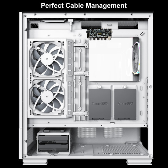 Montech кутия SKY TWO, Mid-tower Case, TG, 4x120mm ARGB Fans, White Montech кутия SKY TWO, Mid-tower Case, TG, 4x120mm ARGB Fans, White