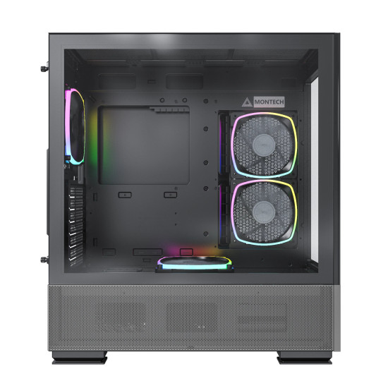 Montech кутия SKY TWO, Mid-tower Case, TG, 4x120mm ARGB Fans, Black Montech кутия SKY TWO, Mid-tower Case, TG, 4x120mm ARGB Fans, Black