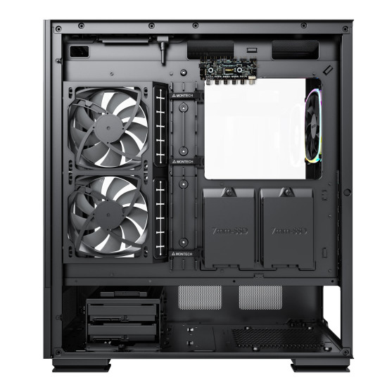 Montech кутия SKY TWO, Mid-tower Case, TG, 4x120mm ARGB Fans, Black Montech кутия SKY TWO, Mid-tower Case, TG, 4x120mm ARGB Fans, Black