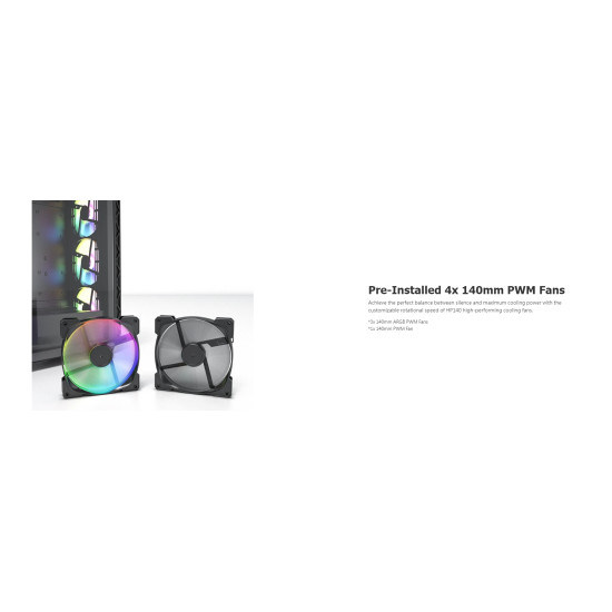 Montech кутия AIR 903 MAX, Mid-tower, TG, 4x140mm Fans, ARGB, Black Montech кутия AIR 903 MAX, Mid-tower, TG, 4x140mm Fans, ARGB, Black