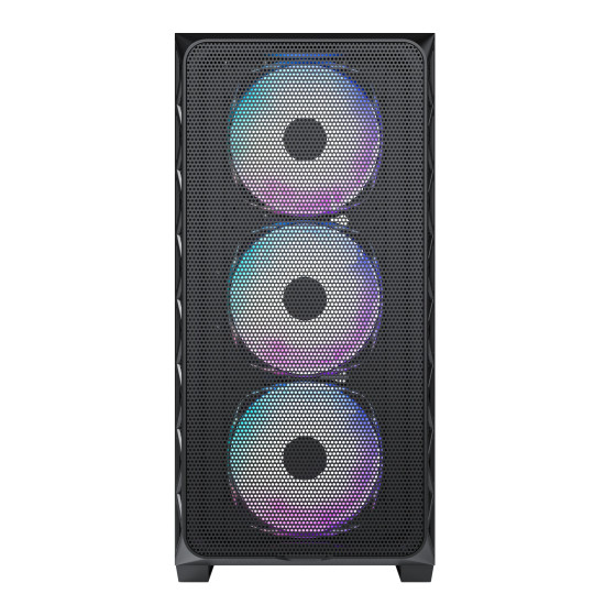 Montech кутия AIR 903 MAX, Mid-tower, TG, 4x140mm Fans, ARGB, Black Montech кутия AIR 903 MAX, Mid-tower, TG, 4x140mm Fans, ARGB, Black