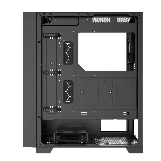 Montech кутия AIR 1000 LITE, Mid-tower Case, TG, 3x120mm Fans, Black Montech кутия AIR 1000 LITE, Mid-tower Case, TG, 3x120mm Fans, Black