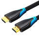 Vention Кабел HDMI v2.0 M / M 4K/60Hz Gold - 15M Black - AACBN Vention Кабел HDMI v2.0 M / M 4K/60Hz Gold - 15M Black - AACBN