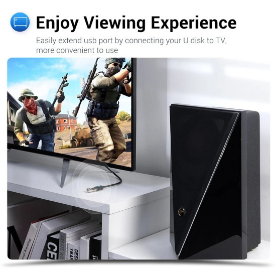Vention Кабел USB 3.0 Extension AM / AF - 3.0M Black - CBHBI Vention Кабел USB 3.0 Extension AM / AF - 3.0M Black - CBHBI