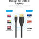 Vention кабел Cable Type-C to DisplayPort - 1.5m 8K Black - CGYBG