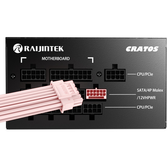 Raijintek захранване PSU ATX 3.0 1000W Gold - CRATOS 1000 WHITE Raijintek захранване PSU ATX 3.0 1000W Gold - CRATOS 1000 WHITE