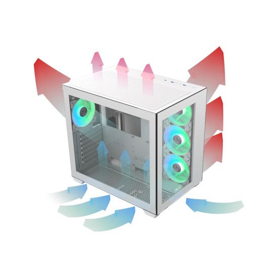 Raijintek кутия Case ATX - PAEAN C7 WHITE Raijintek кутия Case ATX - PAEAN C7 WHITE