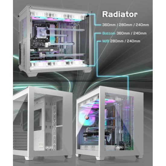 Raijintek кутия Case ATX - PAEAN C7 WHITE TG4 Raijintek кутия Case ATX - PAEAN C7 WHITE TG4