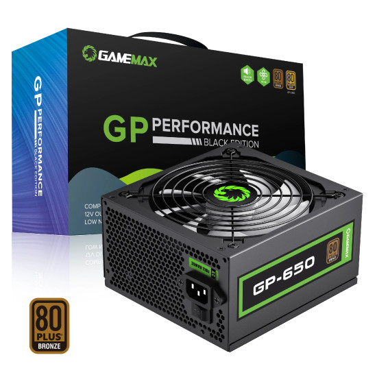 Gamemax захранване PSU 650W Bronze - GP-650 Gamemax захранване PSU 650W Bronze - GP-650