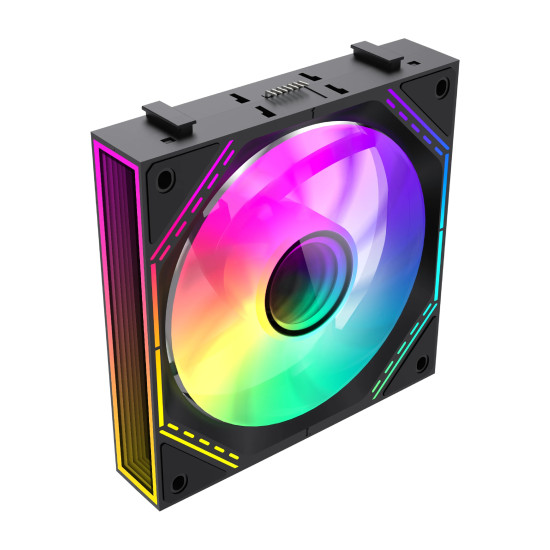 Gamemax Комплект вентилатори Fan Pack 3-in-1 3x120mm - FN12A-S3I Black, Daisy-Chain, Addressable RGB Gamemax Комплект вентилатори Fan Pack 3-in-1 3x120mm - FN12A-S3I Black, Daisy-Chain, Addressable RGB