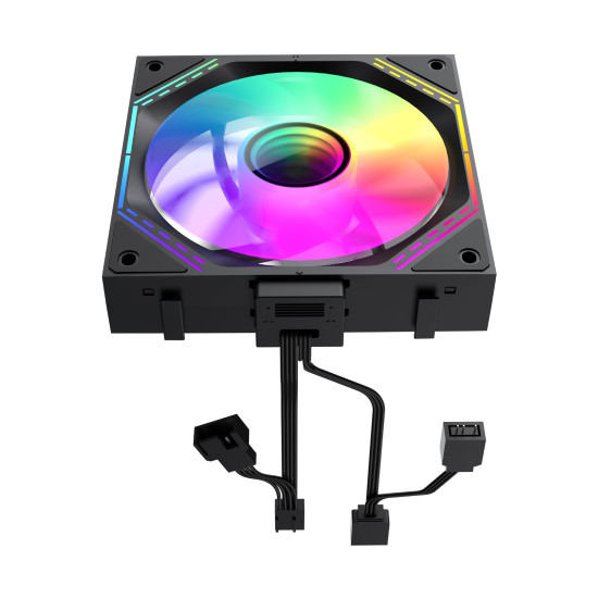 Gamemax Комплект вентилатори Fan Pack 3-in-1 3x120mm - FN12A-S3I Black, Daisy-Chain, Addressable RGB Gamemax Комплект вентилатори Fan Pack 3-in-1 3x120mm - FN12A-S3I Black, Daisy-Chain, Addressable RGB