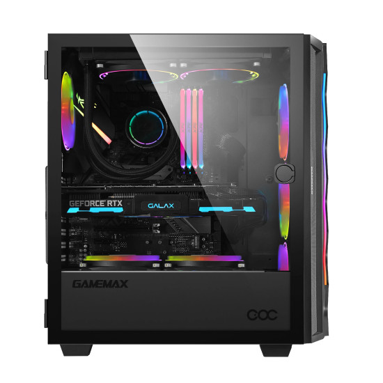 Gamemax кутия Case EATX - Diamond COC Black - Addressable RGB Gamemax кутия Case EATX - Diamond COC Black - Addressable RGB