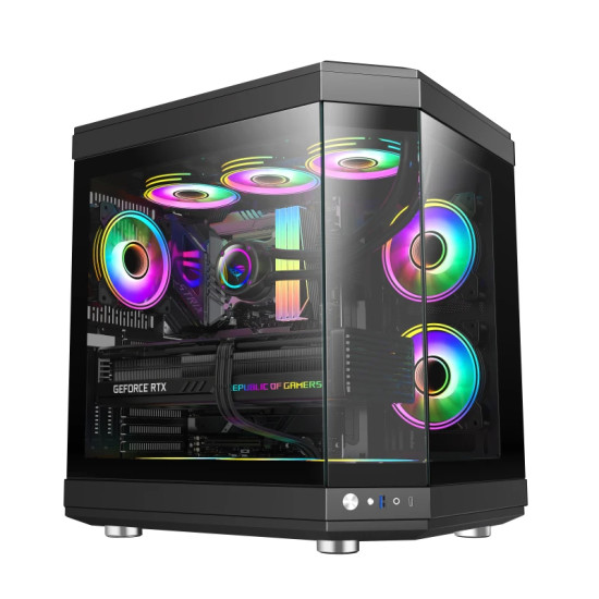 Gamemax кутия Case ATX - HYPE Black - Addressable RGB Gamemax кутия Case ATX - HYPE Black - Addressable RGB