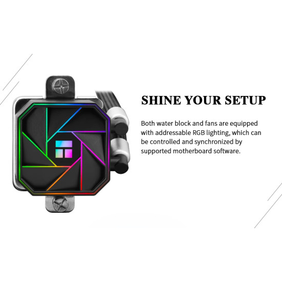 Thermalright водно охлаждане Water Cooling Aqua Elite 240 Black A-RGB V3 - LGA1851/LGA1700/AM5