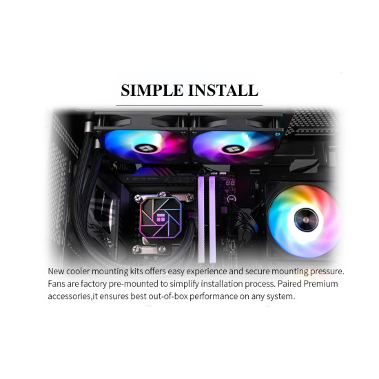 Thermalright водно охлаждане Water Cooling Aqua Elite 240 Black A-RGB V3 - LGA1851/LGA1700/AM5