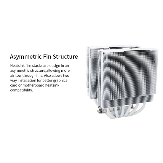 Thermalright охладител CPU Cooler Peerless Assassin 120 White A-RGB - Dual-Tower - LGA1851/LGA1700/AM5 Thermalright охладител CPU Cooler Peerless Assassin 120 White A-RGB - Dual-Tower - LGA1851/LGA1700/AM5