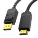 Vention кабел Cable DisplayPort to HDMI 3.0m - 4K, Gold Plated - HFOBI Vention кабел Cable DisplayPort to HDMI 3.0m - 4K, Gold Plated - HFOBI
