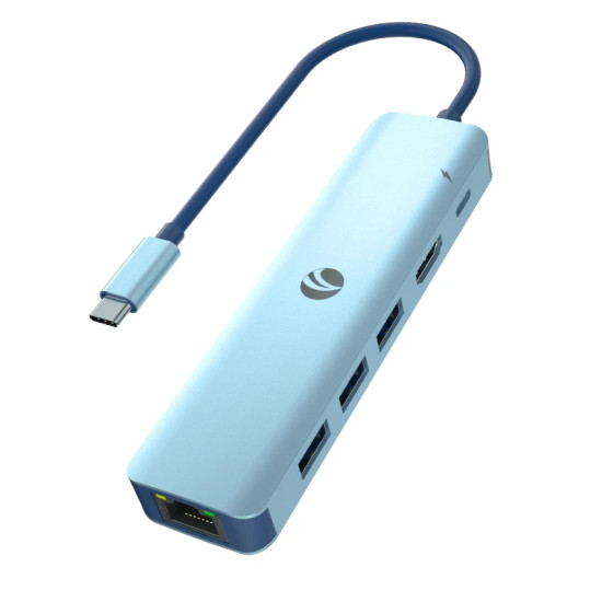 VCom докинг станция Docking Station Type-C 6-in-1 - CUE55 - PD3.0 100W, LAN 1000Mbps, HDMI, USB3.0 x 3 VCom докинг станция Docking Station Type-C 6-in-1 - CUE55 - PD3.0 100W, LAN 1000Mbps, HDMI, USB3.0 x 3