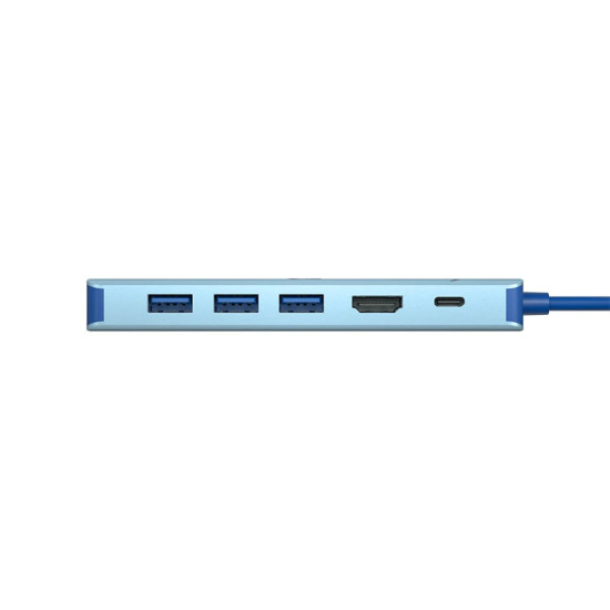 VCom докинг станция Docking Station Type-C 6-in-1 - CUE55 - PD3.0 100W, LAN 1000Mbps, HDMI, USB3.0 x 3 VCom докинг станция Docking Station Type-C 6-in-1 - CUE55 - PD3.0 100W, LAN 1000Mbps, HDMI, USB3.0 x 3