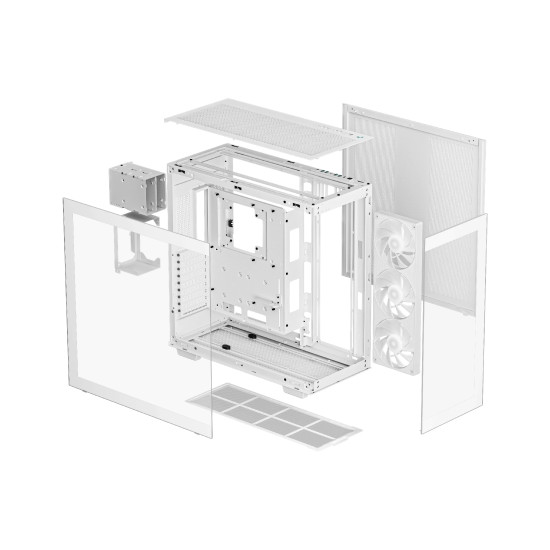 DeepCool кутия Case E-ATX - CH780 WH - Dual-Chamber DeepCool кутия Case E-ATX - CH780 WH - Dual-Chamber