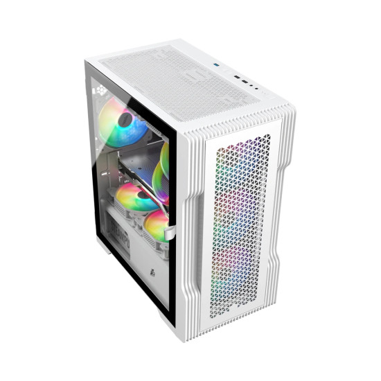 1stPlayer кутия Case mATX - TRILOBITE T3 Mesh White 1stPlayer кутия Case mATX - TRILOBITE T3 Mesh White