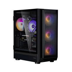 Zalman кутия Case EATX - I6 Black - RGB, Tempered Glass,  3 fans included Zalman кутия Case EATX - I6 Black - RGB, Tempered Glass,  3 fans included