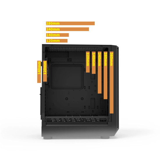 Zalman кутия Case EATX - I6 Black - RGB, Tempered Glass, 3 fans included Zalman кутия Case EATX - I6 Black - RGB, Tempered Glass, 3 fans included