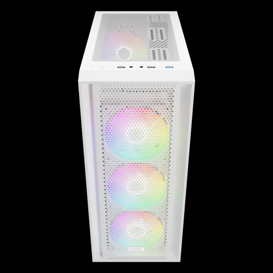 Gamdias кутия Case ATX - AURA GC2 Elite White - Mesh, RGB, Tempered Glass