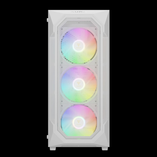 Gamdias кутия Case ATX - AURA GC1 Elite White - Mesh, RGB, Tempered Glass