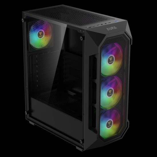 Gamdias кутия Case ATX - AURA GC1 Elite - Mesh, RGB, Tempered Glass Gamdias кутия Case ATX - AURA GC1 Elite - Mesh, RGB, Tempered Glass