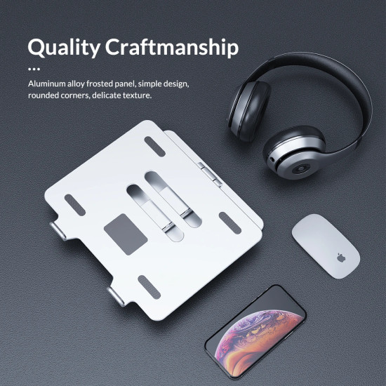 Orico алуминиева поставка за лаптоп Laptop Stand - Aluminum, 2 x USB3.0, Card Reader, up to 15.6 Orico алуминиева поставка за лаптоп Laptop Stand - Aluminum, 2 x USB3.0, Card Reader, up to 15.6