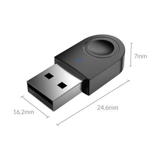 Orico блутут адаптер Bluetooth 5.0 USB adapter, black - BTA-608-BK Orico блутут адаптер Bluetooth 5.0 USB adapter, black - BTA-608-BK