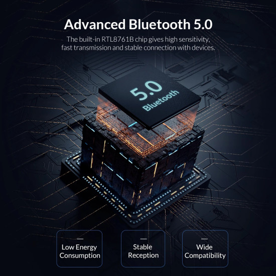 Orico блутут адаптер Bluetooth 5.0 USB adapter, black - BTA-608-BK Orico блутут адаптер Bluetooth 5.0 USB adapter, black - BTA-608-BK