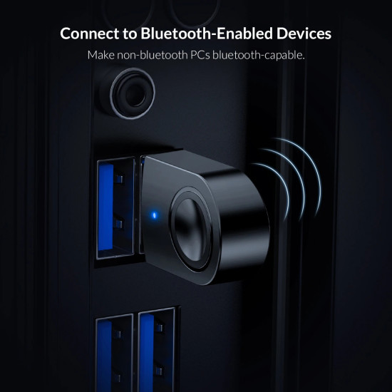 Orico блутут адаптер Bluetooth 5.0 USB adapter, black - BTA-608-BK Orico блутут адаптер Bluetooth 5.0 USB adapter, black - BTA-608-BK