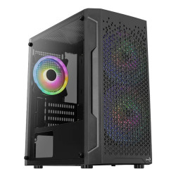 AeroCool кутия Case mATX - Trinity Mini-G-BK-v3 - 3 fans included, Tempered Glass AeroCool кутия Case mATX - Trinity Mini-G-BK-v3 - 3 fans included, Tempered Glass