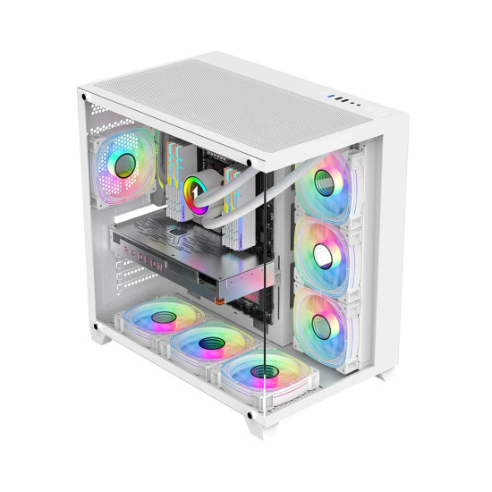 1stPlayer кутия Case ATX - MEGAVIEW MV8 White 1stPlayer кутия Case ATX - MEGAVIEW MV8 White
