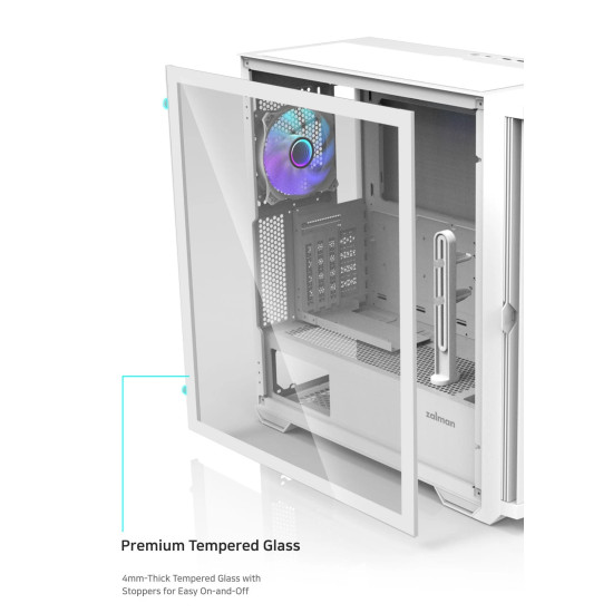 Zalman кутия Case EATX - Z10 DUO White - Mesh/Tempered Glass Zalman кутия Case EATX - Z10 DUO White - Mesh/Tempered Glass