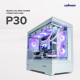 Zalman кутия Case mATX - P30 White - aRGB, Tempered Glass Zalman кутия Case mATX - P30 White - aRGB, Tempered Glass