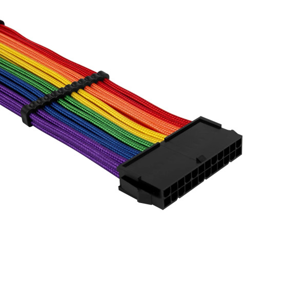 1stPlayer комплект удължителни кабели Custom Modding Cable Kit Rainbow - ATX24P, EPS, PCI-e - RB-001 1stPlayer комплект удължителни кабели Custom Modding Cable Kit Rainbow - ATX24P, EPS, PCI-e - RB-001
