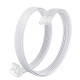 1stPlayer модулен кабел Custom Sleeved Modding Cable White - PCIe 5.0 12VHPWR M/M - FM2-B-WH 1stPlayer модулен кабел Custom Sleeved Modding Cable White - PCIe 5.0 12VHPWR M/M - FM2-B-WH