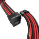 1stPlayer модулен кабел Custom Sleeved Modding Cable Black/Red - PCIe 5.0 12VHPWR M/M - FM2-B-BR 1stPlayer модулен кабел Custom Sleeved Modding Cable Black/Red - PCIe 5.0 12VHPWR M/M - FM2-B-BR