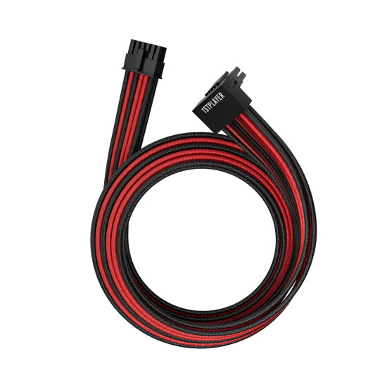 1stPlayer модулен кабел Custom Sleeved Modding Cable Black/Red - PCIe 5.0 12VHPWR M/M - FM2-B-BR 1stPlayer модулен кабел Custom Sleeved Modding Cable Black/Red - PCIe 5.0 12VHPWR M/M - FM2-B-BR