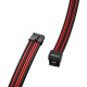 1stPlayer модулен кабел Custom Sleeved Modding Cable Black/Red - PCIe 5.0 12VHPWR M/M - FM2-B-BR 1stPlayer модулен кабел Custom Sleeved Modding Cable Black/Red - PCIe 5.0 12VHPWR M/M - FM2-B-BR