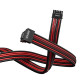1stPlayer модулен кабел Custom Sleeved Modding Cable Black/Red - PCIe 5.0 12VHPWR M/M - FM2-B-BR 1stPlayer модулен кабел Custom Sleeved Modding Cable Black/Red - PCIe 5.0 12VHPWR M/M - FM2-B-BR