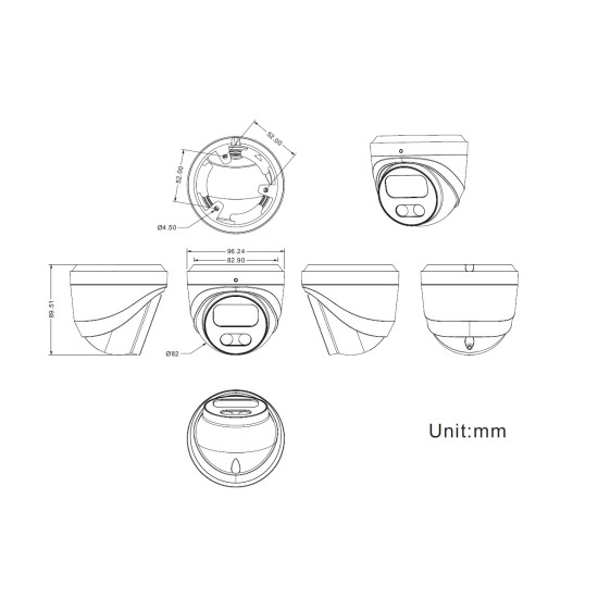 Longse охранителна камера IP Camera Dome - CMSBFG200 - 2MP, PoE, 3.6mm Longse охранителна камера IP Camera Dome - CMSBFG200 - 2MP, PoE, 3.6mm