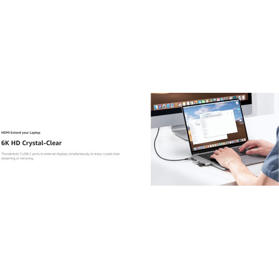 Ugreen хъб HUB for Apple Macbook Pro/Air USB3.1 Type-C x 2 - USB3.0 x 2, SD/TF, Power Distribution CM251 - 60560 Ugreen хъб HUB for Apple Macbook Pro/Air USB3.1 Type-C x 2 - USB3.0 x 2, SD/TF, Power Distribution CM251 - 60560